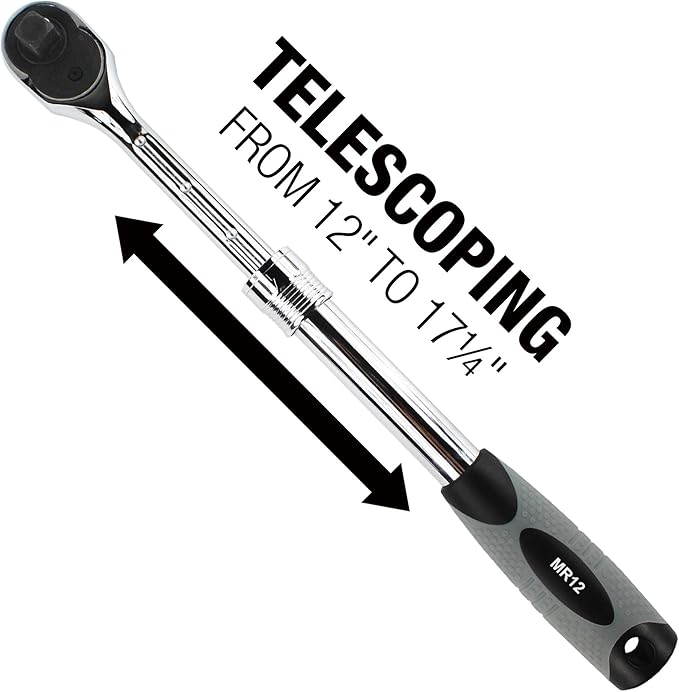 EZRED 1/2" Drive Extendable Ratchet, MR12