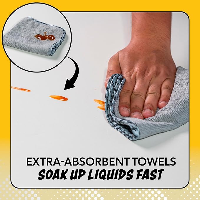 Chemical Guys Microfiber Towels for Cars Microfiber Cleaning Cloth Multi Color Drying Towels Car Detailing for Wash Interior and Glass, 14 x 12 Inch - 24 Pack