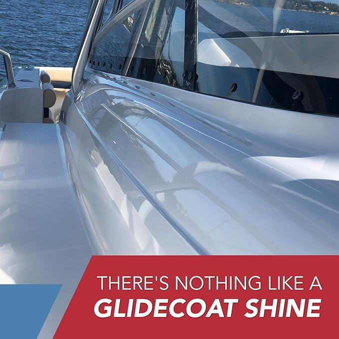 Glidecoat Marine Shine & Shield | 42% Ceramic Spray | Better than Boat Wax | Hydrophobic Spray with UV Protection | Marine Sealant Ceramic Spray | Sealant Boat Maintenance | 16oz