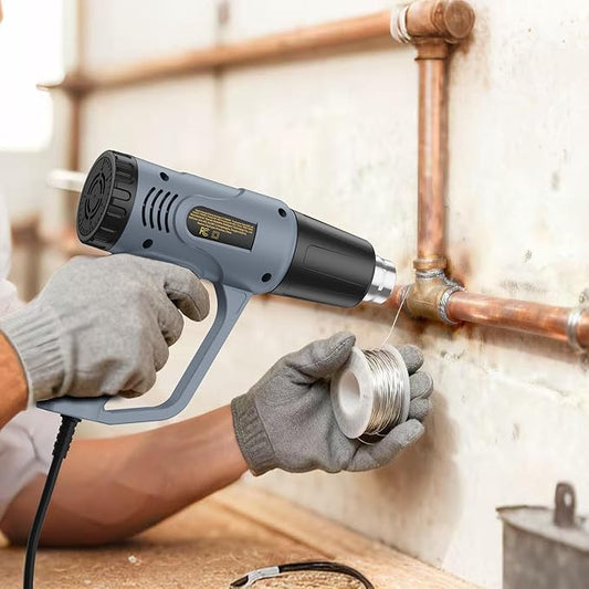 Heat Gun，572℉& 1112℉ Dual Temperature Control Heat gun', Overload Protection with 4 Nozzles for Crafting, hot air gun，Shrink Wrapping, Phone Repair, Epoxy Resin