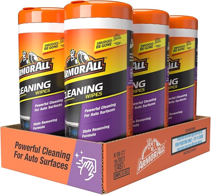 Armor All Interior Car Cleaning Wipes, Car Wipes for Dirt and Dust, 30 Count