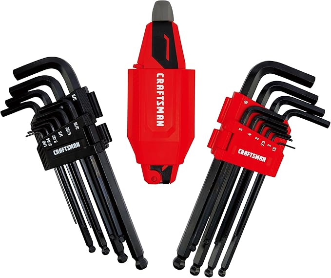 CRAFTSMAN Universal L-to-T Allen Wrench Hex Key Set, 20 Piece (CMHT26028)