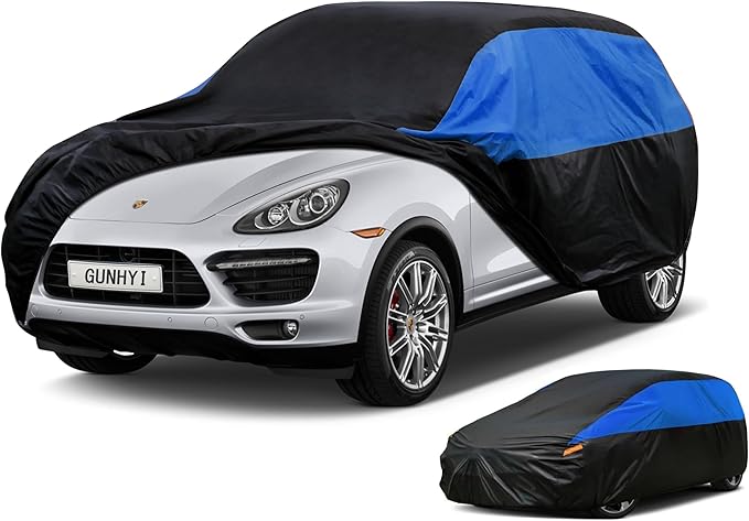 Porsche Car Cover Custom Fit Porsche Cayenne (2002-2014) Waterproof All Weather, Lightweight Full Car Cover Outdoor Sun UV Rain Dust Snow Wind Protection.