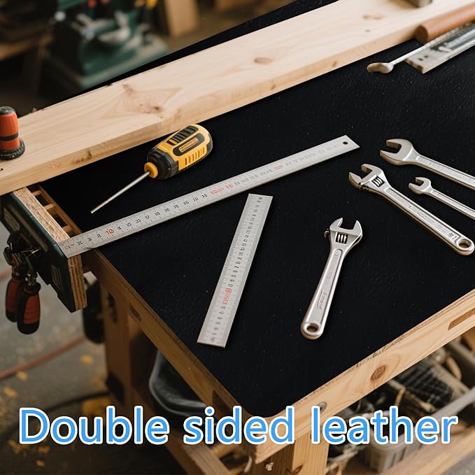 Work Bench Mat Top 47.2" x18" DIY Worktable Mat PU Leather Workbench Pad Topper Workshop Mat Workbench Cover for Protects Work Bench Tabletop Countertop Pistol Gunsmith Gun Cleaning Mat