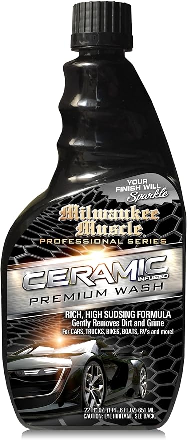 Car Wash - 22 Fl Oz - Professional Ceramic Car Wash Soap - Car Cleaner for Cars, Motorcycles Boats - Ceramic Coating for Cars