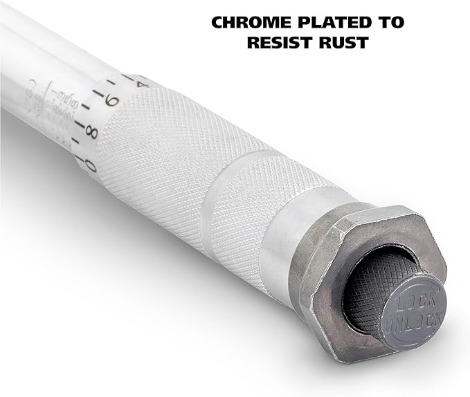 Great Neck Inch Pound Torque Wrench, 3/8 Torque Wrench Click Style, 120–960 in-lb (14–108 Nm), Chrome Plated to Resist Rust, Covers Most Common Jobs