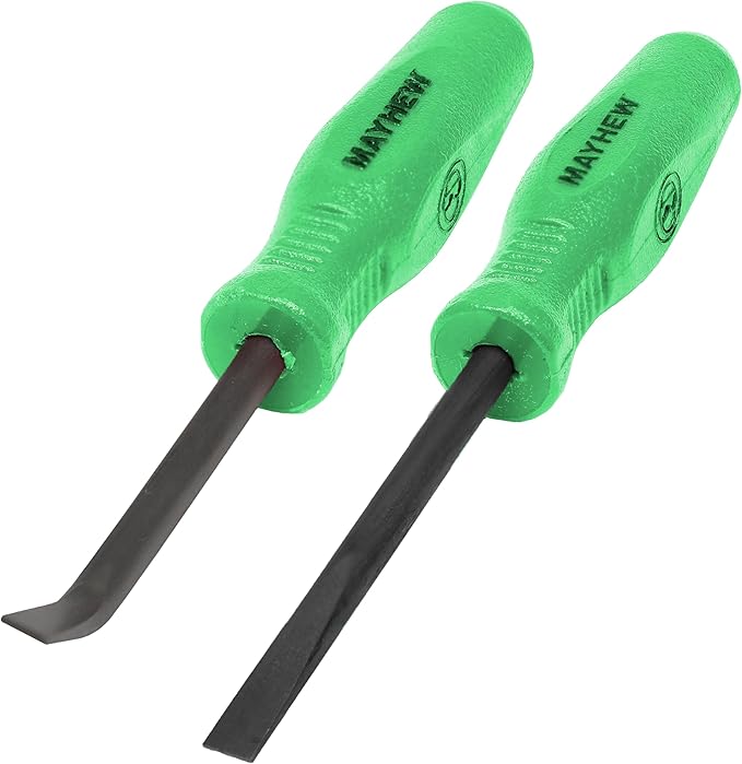 Mayhew Tools 31093GN Mini Heavy Duty Pry Bar, 2-Piece Set, Green - Heavy Duty
