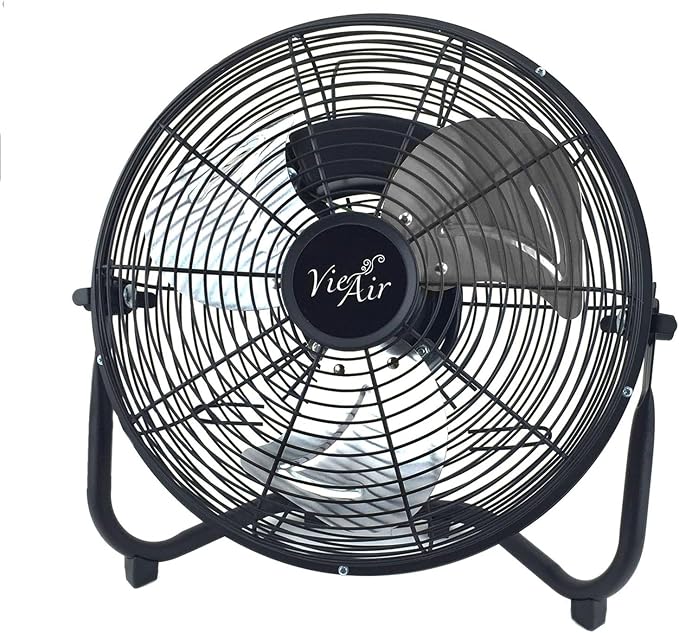 Vie Air 20 Inch Industrial Powerful and Quiet Heavy Duty Metal Floor Fan