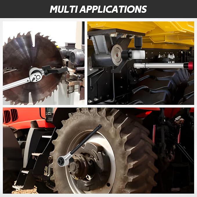VANPO Torque Multiplier, 1:3 Torque Ratio, Heavy Duty Torque Multiplier Wrench, 1" Drive Output 2200 Ft.lb/2982.22 N.m, 3/4" Drive Input 733 Ft.lb/993.6 N.m for Caravans, Truck, Tractor Maintenance