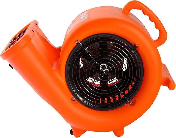Mounto 1/3hp Air Mover 2000cfm Carpet Dryer Blower Floor Drying Fan - 3-Speed Air Mover w/Dual GFCI Outlet, 25ft Power Cord for Drying, Cooling, Air Circulation (Orange)