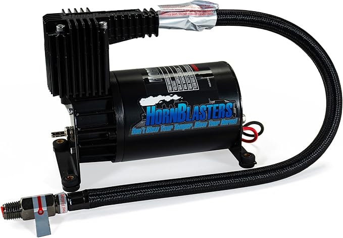 HornBlasters HB-2L Air Compressor - 150 PSI Capable - 18 Amps