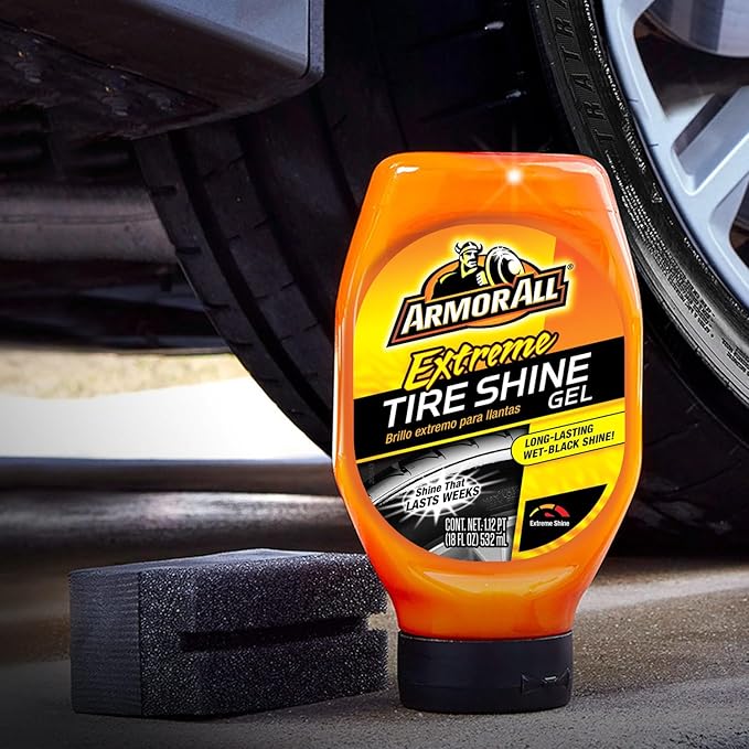 Armor All Extreme Tire Shine Gel by Armor All, Tire Shine for Restoring Color and Tire Protection, 18 Fl Oz
