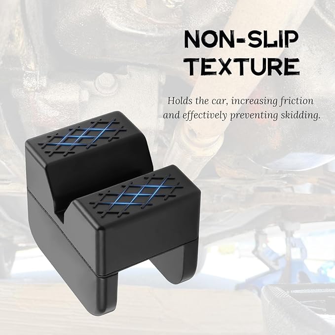 2PCS Pinch Weld Jack Pad,Thickened Rubber Jack Stand Pads for Lifting Points Cushioning and Non-Slipping,Universal Pinch Weld Jacks Adapter with Load-Bearing Range of 2 to 4 Ton