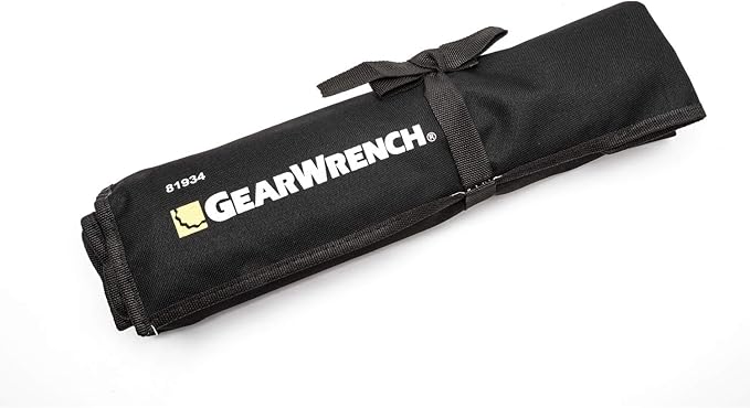 GEARWRENCH Long Pattern Combination SAE Wrench Set with Tool Roll, 11 Pc., 12 Point - 81934