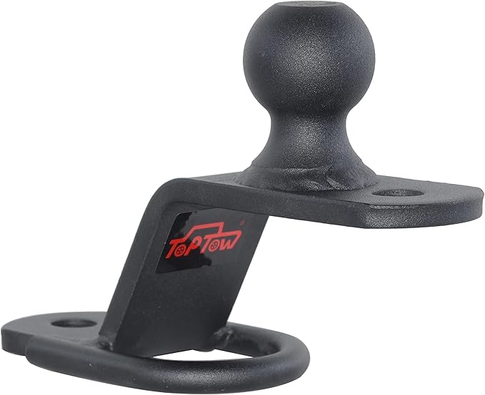 TOPTOW 64008 ATV/UTV 3-Way Hitch Adapter with 2 inch Ball, Bolt-on ATV Hitch Attachments