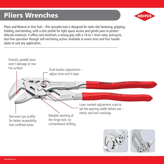 Knipex Tools 86 03 125 SBA Pliers Wrenches
