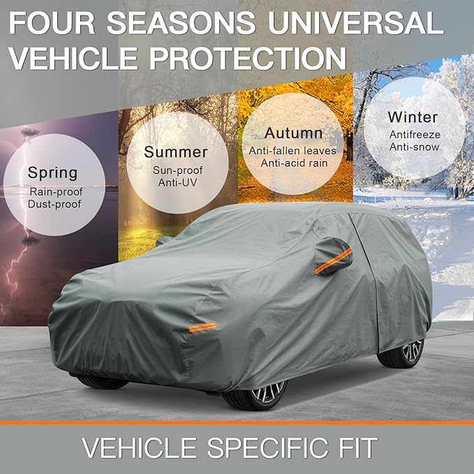 Kayme Heavy Duty SUV Car Cover Custom Fit Mazda CX-7/CX7 (2012-2025) Waterproof All Weather for Automobiles, Full Exterior Covers Sun Rain UV Protection.（Deliver About 3-10 Days）