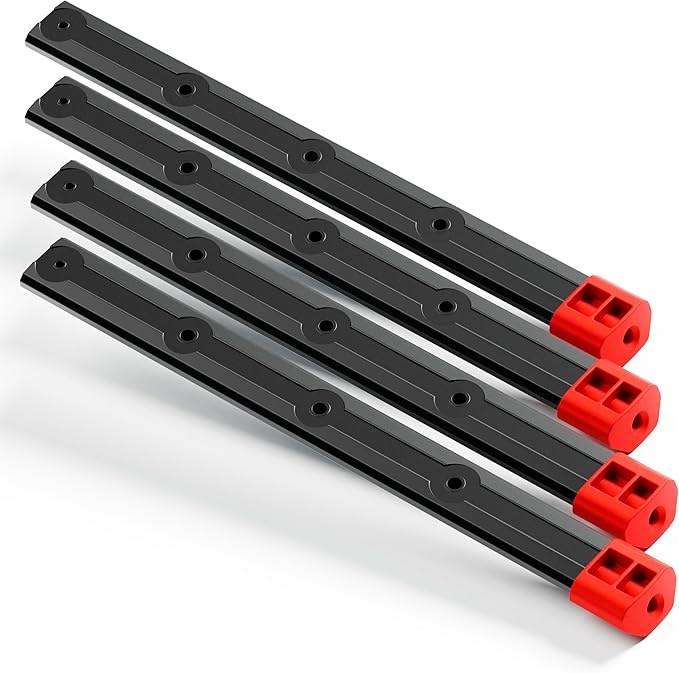 Alpha Engineered Threaded Replacement Packout Rails -10.4" (265mm) Compatible with Milwaukee Packout Drawer Tool Boxes (48-22-8442, 8443, 8444, 8447) - Aluminum Rails - Fits Packout Accessories-Black
