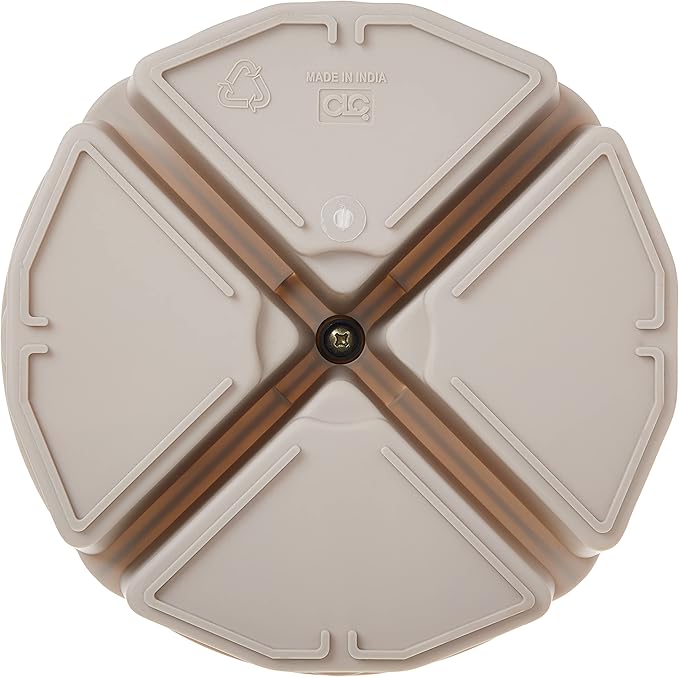 Custom Leathercraft1154 4-Inch High, Full-Round Bucket Tray,Cream White