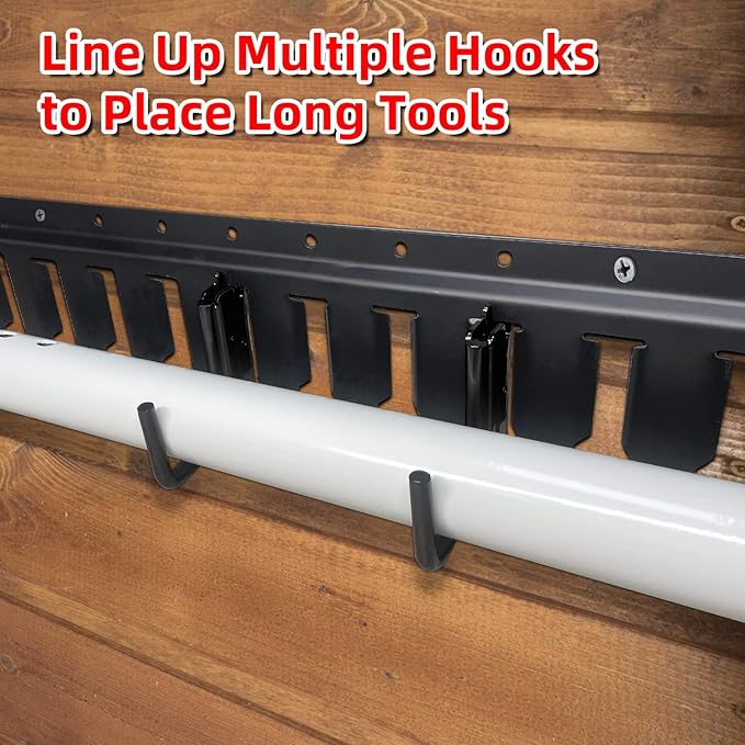 6PCS E Track J Hooks Heavy Duty E Track X Track Steel Hanger, Spring Fitting E Track Accessories for Enclosed Trailer, Cargo Van,Semi-Trucks Trailer,Black