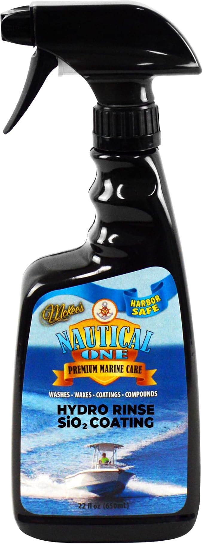 Nautical One - Hydro Rinse SiO2 Coating - Easy Spray-On Ceramic Boat Protection - Incredible Shine & Protection (22 oz)