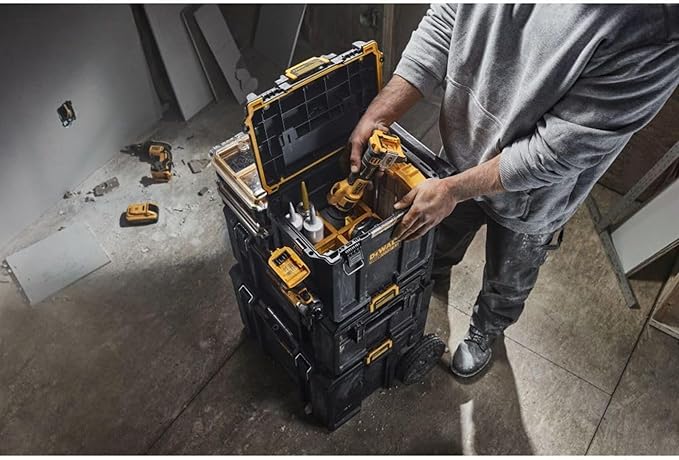 DEWALT TOUGHSYSTEM 2.0 Compact and Durable Deep Toolbox with Removable Dividers (DWST08035)