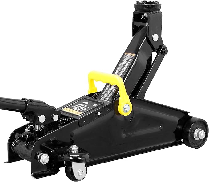 Torin AT82001B-2 Hydraulic Floor Jack Combo with 2 Jack Stands, 2 Ton (4,000 lb.), Black