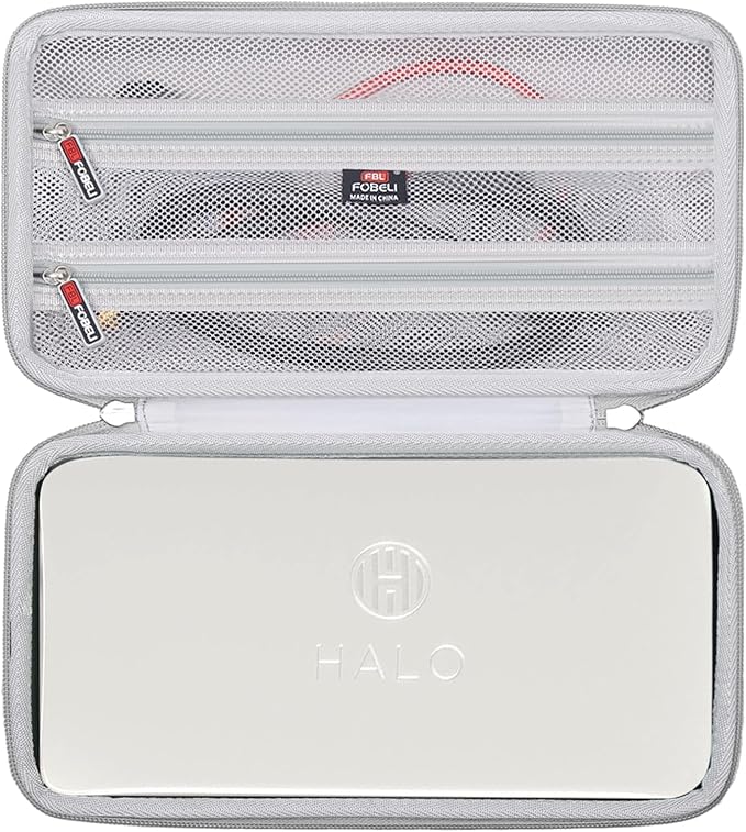 FBLFOBELI Hard Carrying Case for Halo Bolt Ultimate 2.0 & 3.0/for Halo Bolt Air + 55500 1750/for Halo Bolt Air 58830 Portable Vehicle Jump Starter with Air Compressor (Case Only) (Gray)
