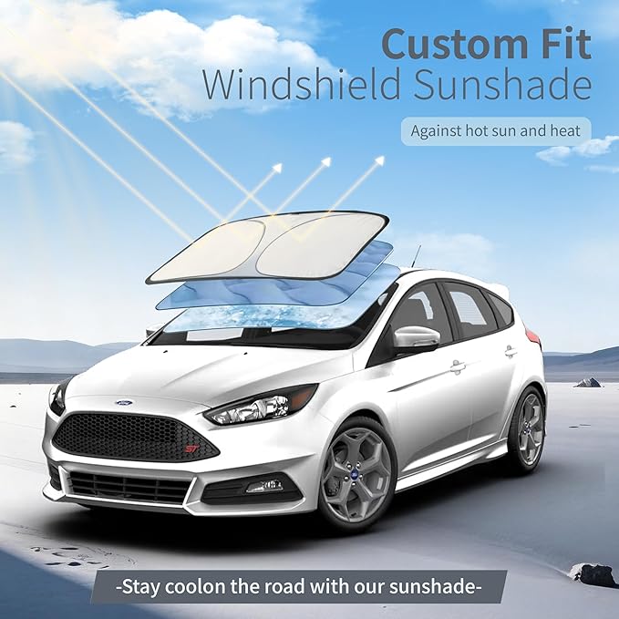 Car Cover Waterproof All-Weather,Heavy-Duty Outdoor Full Exterior Automobiles Snow Cover for Hatchback 164-178 inch,with Sun Visor,Anti-Scratch Cotton Lining & Zippered,Towel&Storage Bag