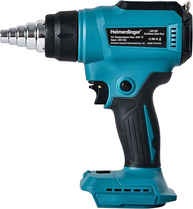 Cordless Heat Gun Compatible with Makita 18V Battery, Max 1202°F Heavy Duty Hot Air Gun with Overload Protection,Fast Heating for Crafting, Shrink Tubing,Vinyl Wrap