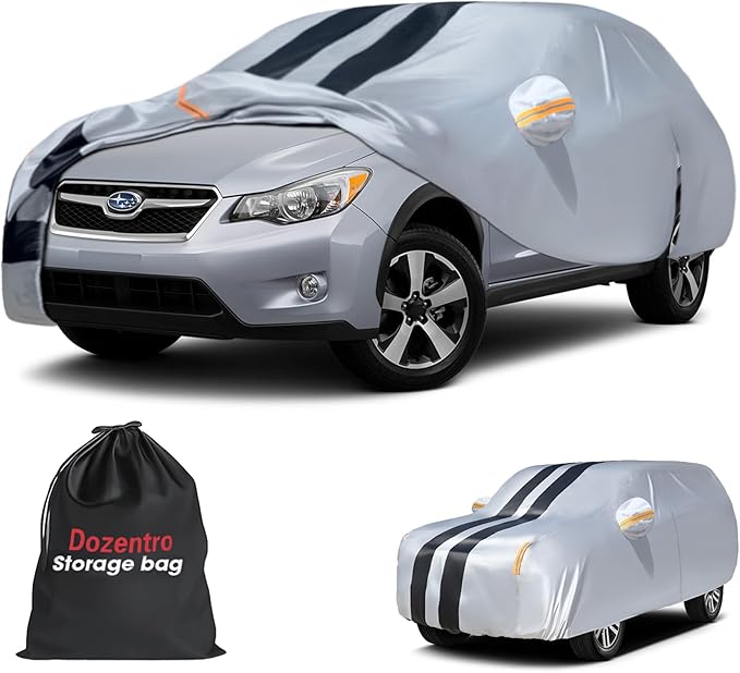 Multi-Layer Car Cover Custom Fit for Subaru Outback(1994-2026), 100% Waterproof All Weather for Automobiles, Gift with Towel, Heavy Duty Car Covers for Rain Sun UV Protection with Door Zipper