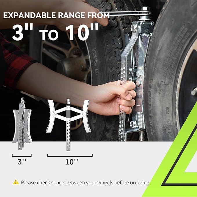 RVMATE RV Camper Wheel Chock Stabilizer Scissor, X Chocks Wheel Stabilizer (2 Packs) for RV Travel Trailer Tires, X Chock for Locking Tandem Wheels When Parked on Uneven Surfaces, Silver.