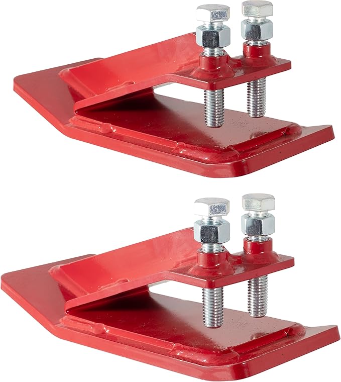 Tractor Bucket Protector – Heavy Duty Bucket Protector Skid Shoes, Upgraded Snow Skids for Tractor Bucket, Loader Edge With Lock Nuts for Snow Plowing, Leaf Clearing & Driveway Work