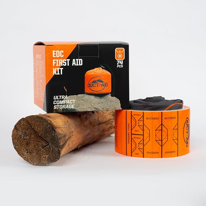 Compact First Aid Kit, Medical Grade Adhesive, Emergency Response Kit, 1 Pound (Full Kit)