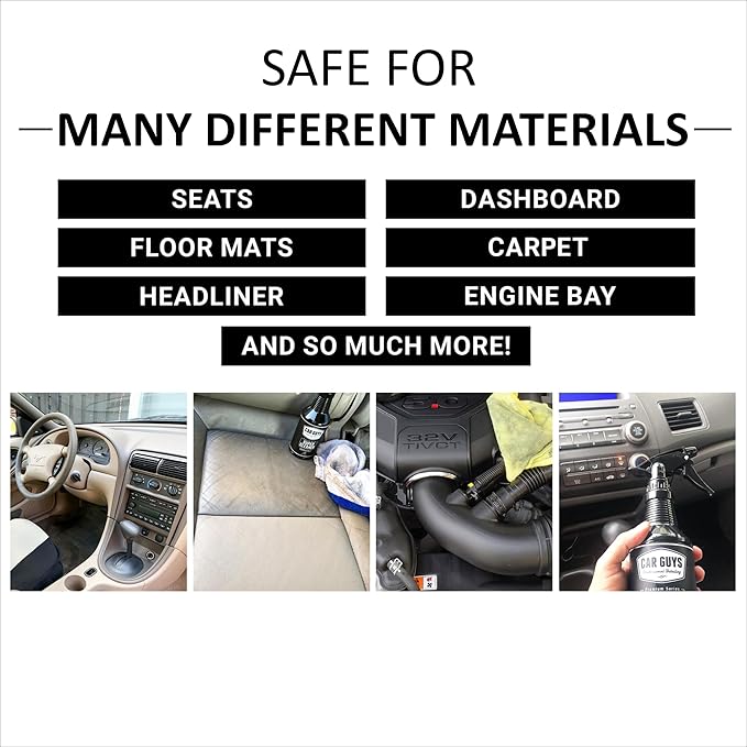 CAR GUYS Super Cleaner | Effective Car Interior Cleaner | Leather Car Seat Cleaner | Stain Remover for Carpet, Upholstery, Fabric, and Much More! | 18 Oz Kit with Microfiber Towel