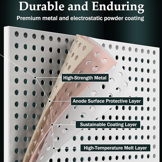 Peg Board Display Stand for Vendors Jewelry Ornament Display 2Pcs 13" × 17" Metal Standing Pegboard with 24 Hooks Display Rack Organizer for Vendors Craft Shows & Retail Store