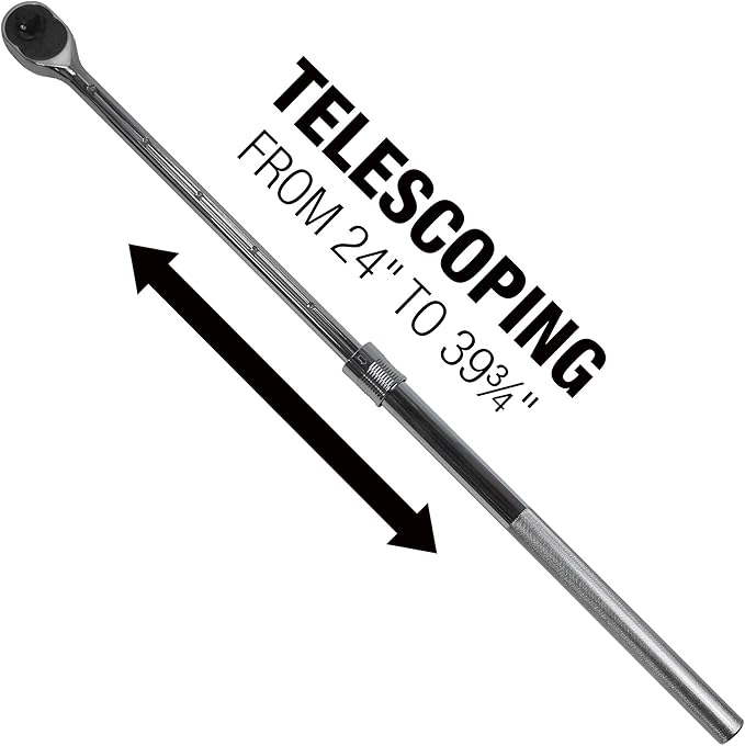 EZRED MR1X Extendable Ratchet, Silver,1 Inch