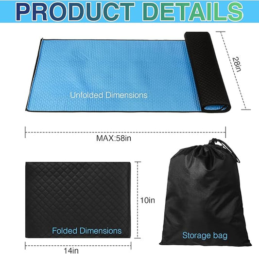 Creeper Rolling Mat All-Season Soft, Foldable Car Creeper Mat Year-Round Flexible, Upgraded Durable Material
