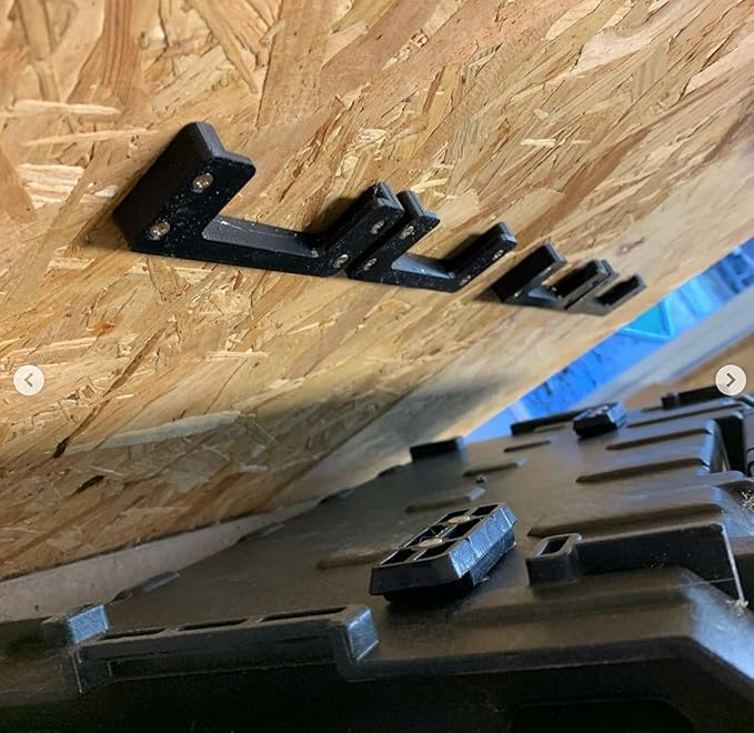 StealthMounts Cleat 'n' Feet Mounting System (4 Pack) | Tool Box Storage System | Mount Anywhere | Compatible with Milwaukee Packout