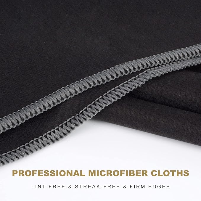 SINLAND Microfiber Glass Polishing Cloths Large Size Thick Lintless Drying Towels for Wine Glasses Stemware Dishes Stainless Appliances 20 Inch X 25 Inch Pack of 4