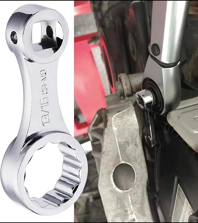 FLZOSPER 3/4-Inch 12 Point Box End Torque Adapter Extension 3/8’’ Drive Durable Torque Wrench Adapter for Torquing in Hard to Reach Places