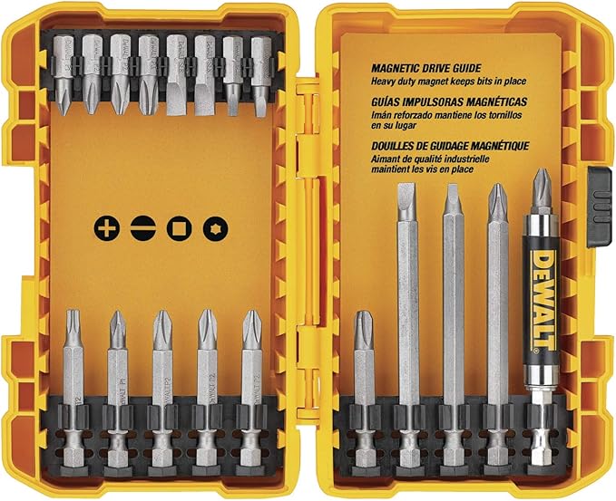 DEWALT 20V MAX* Cordless Drill/Driver Kit with Screwdriver/Drill Bit Set, 100-Piece (DCD771C2 & DWA2FTS100)