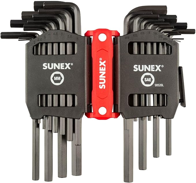 Sunex 98526L SAE/Metric 26-Piece Long Arm Hex Key Set