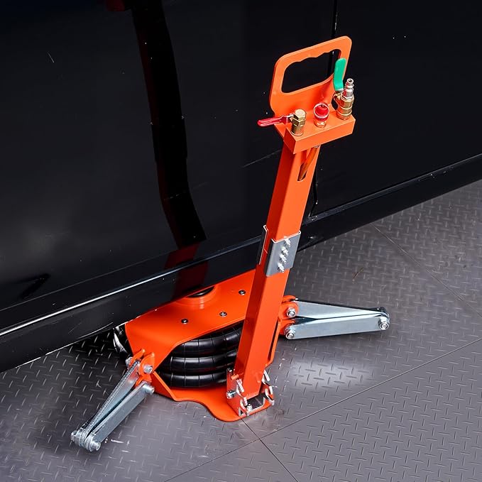 VEVOR Air Jack with Support Rod, 3 Ton/6613 lbs Triple Bag Air Jack, Lift Up to 18.5 inch with Heightened Column & Adjustable Handle, 1-6 s Fast Lifting Pneumatic for Car, SUV, Pickup Truck
