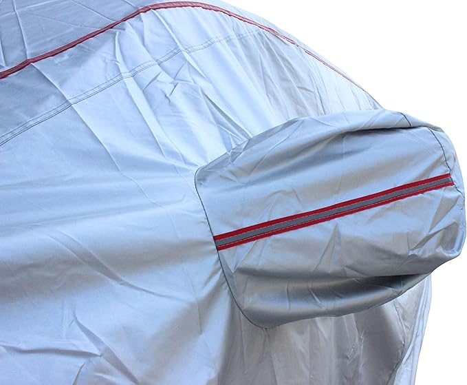 Tecoom Hard Shell Truck Car Cover Waterproof UV-Proof Windproof Zipper Design with Strap Buckle Fit for Ford F150 Ram 1500 Chevy Silverado Toyota Tundra GMC Sierra Full Size Truck Length Up to 233"