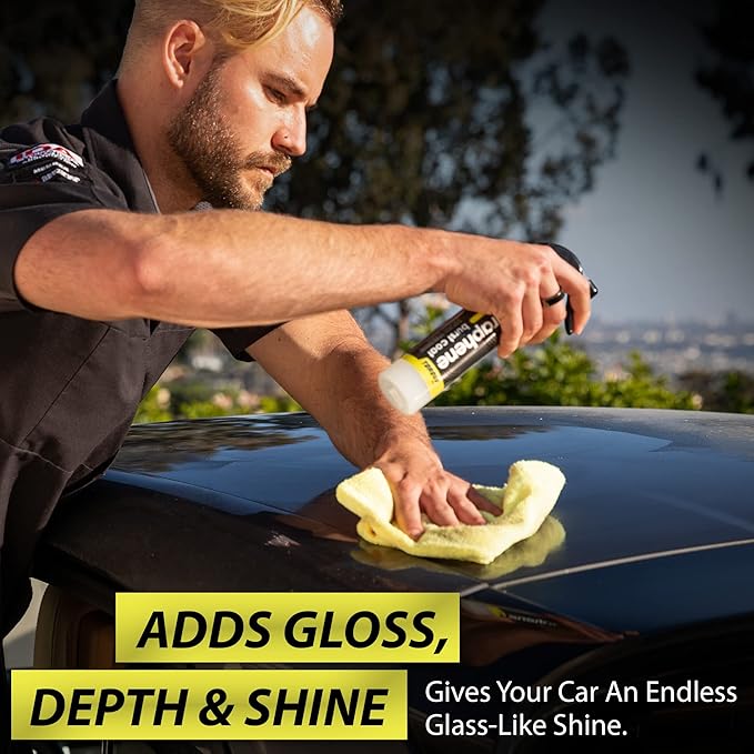 Graphene Burst Coat - Graphene Ceramic Coating Spray - Superior Protection & Showroom Shine - DIY Application in Minutes, Lasts for Over A Year (8 oz)
