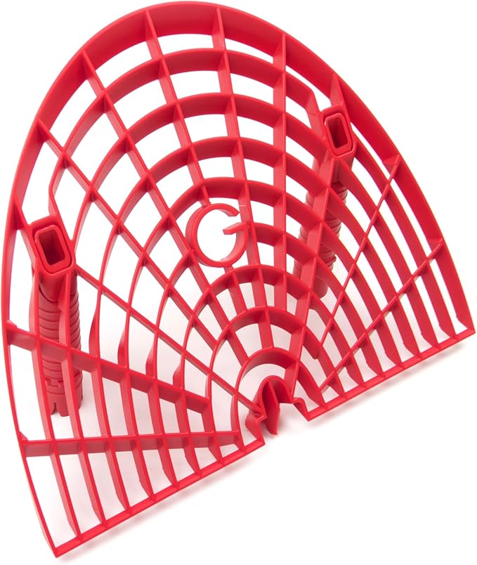 Grit Guard Washboard Bucket Insert, Removes Dirt from Wash Mitt for Car Detailing, Attaches to Grit Guard Insert, Fits Most 3-6 Gallon Car Wash Buckets - Red