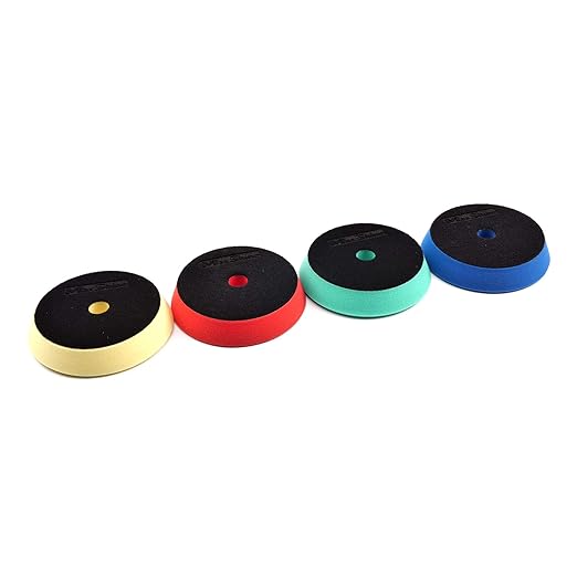 Maxshine 5” Universal High Pro Foam Pad Set – Compatible with DA & Rotary Polishers – Professional Detailing Pad for Heavy Cutting, Cutting, Polishing, & Finishing – Hook & Loop Backing