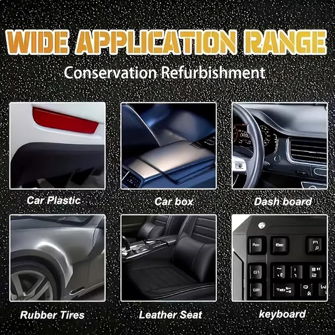 Premium Tire Coating & Trim Restorer, Tire Coating Paste, Long-Lasting Ceramic Coating & UV Protection, Bring Back the Original Deep Black Shine to Rubber and Plastic (5pcs)