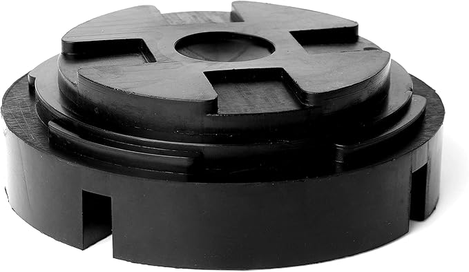 Universal Fit 5.5” Large Rubber Jack Pad/Slotted Jack Pucks | Made from Heavy Duty Rubber, The Ultimate Protector for Frame Rail and Paint